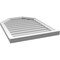 Ekena Millwork Octagonal Top Surface Mount PVC Gable Vent w/ 2"W x 2"P Brickmould Sill Frame, 24"W x 32"H GVPOT24X3203SN - alternate 5